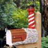 Wooden Lighthouse Mailboxes