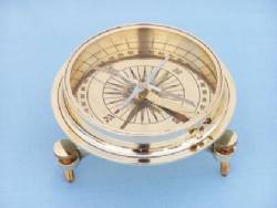 Brass Collector's Desktop Compass 5"