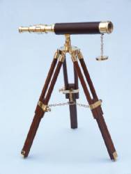 Brass and Leather Harbor Master Telescope 30"