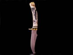 Antler Fixd Blade Knife WITHOUT SCRIMSHAW
