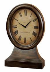 Old Time Antiqued Wood Round London England Clock