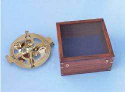 Admiral's Brass Round Sextant