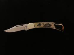 Scrimshaw Medium Folding Knife