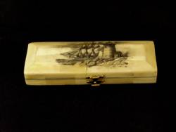 Scrimshaw Bone Box