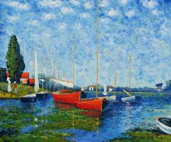 Red Boats at Argenteuil