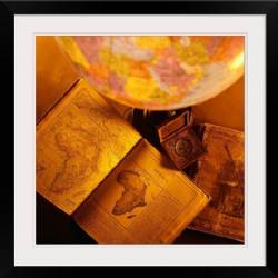 Antique Compass Maps and Globe