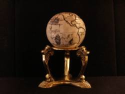 Small Globe With Brass Stand