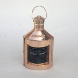 Port (red) Ship Lantern with Oil Lamp Copper
