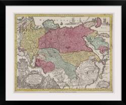 Antique map of Eurasia