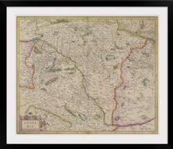 Antique map of Hungary