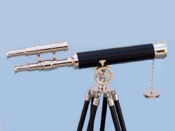 Chrome and Black Griffith Astro Telescope 44"