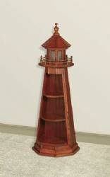 Handcrafted Oak Lighthouse 4' Cherry