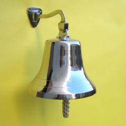Large Ship Bell Chrome Finish