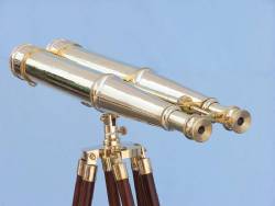 Brass Binoculars on stand 62"