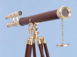 Brass and Wood Griffith Astro Telescope 64"