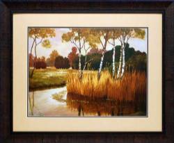 Reeds Birches & Water II