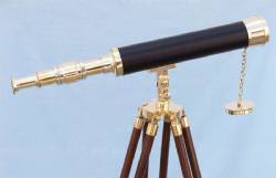Brass and Leather Harbor Master Telescope 42"