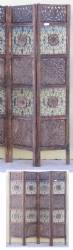 Carved Wooden Screen Thin With Iron And Wood Jali Big
