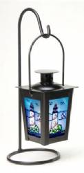 10" Hanging Candle Holder Lighthouse