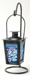 10" Hanging Candle Holder Dolphin
