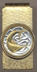 Singapore 20 cent Sword fish Money Clip