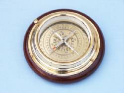 Brass Navigator Desktop Compass 6"