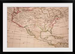 Antique map of North America