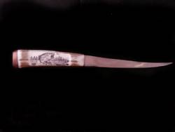 Scrimshaw Fixed Blade Knife