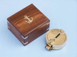 Brass Clinometer Compass 4"