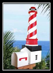 Lighthouse Mailbox White Shoal