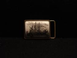 Antler Slab Belt Buckle