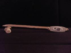 Mammoth Ivory Letter Opener With Scrimshaw