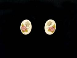 Scrimshaw Bone Earrings