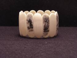 Bone Scrimshaw Bracelet