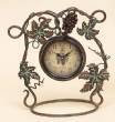 Wine Metal Table Desk Clock