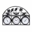 Metal Outdoor Clock With Thermometer
