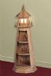 Handcrafted Oak Lighthouse 31" Golden Oak