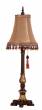 Tall Sleek Espresso Table Lamp 33" With Shade.