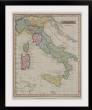 Antique map of Italy and surrounding islands