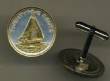 Bahamas 25 cent Sail Boat Cuff Links
