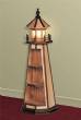 Handcrafted Oak Lighthouse 31" Natural