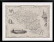 Antique map of Belgium
