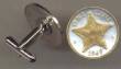 Bahamas 1 Cent Starfish Cuff Links