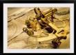 Sextant on top of world maps