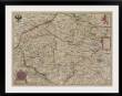 Antique map of Bohemia