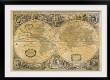 Vintage map of the world