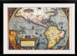 The Americas 1587 Map by Abraham Ortelius