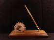 Business Card Holder With Pen - With Scrimshaw
